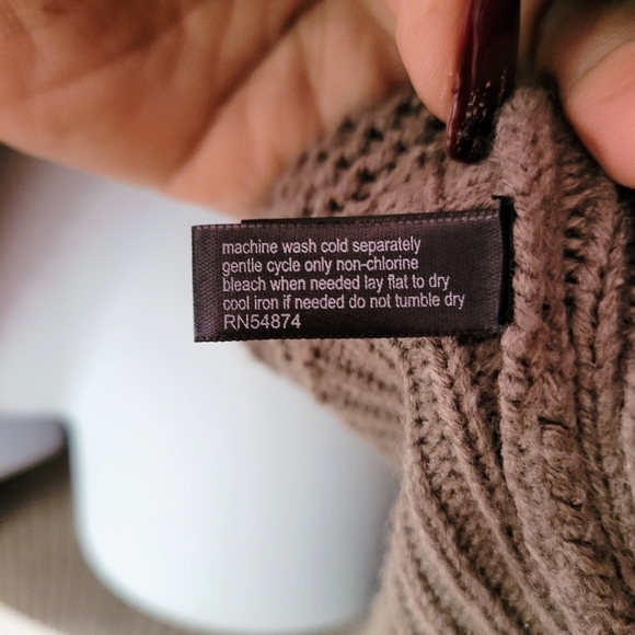 The Limited Shawl Collar Sweater Tan Size Medium - Picture 4 of 10